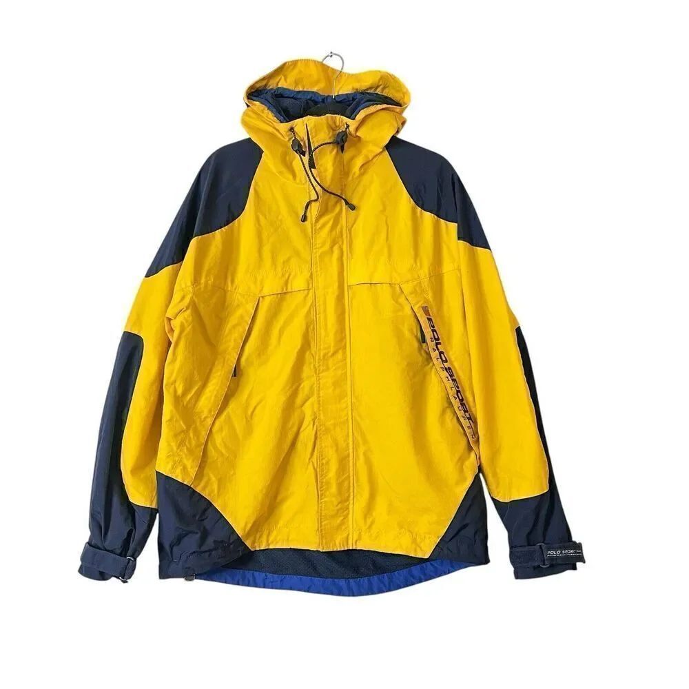 Vintage 90s Polo Sport Ralph Lauren Zip Up Jacket Windbreaker Mens XL